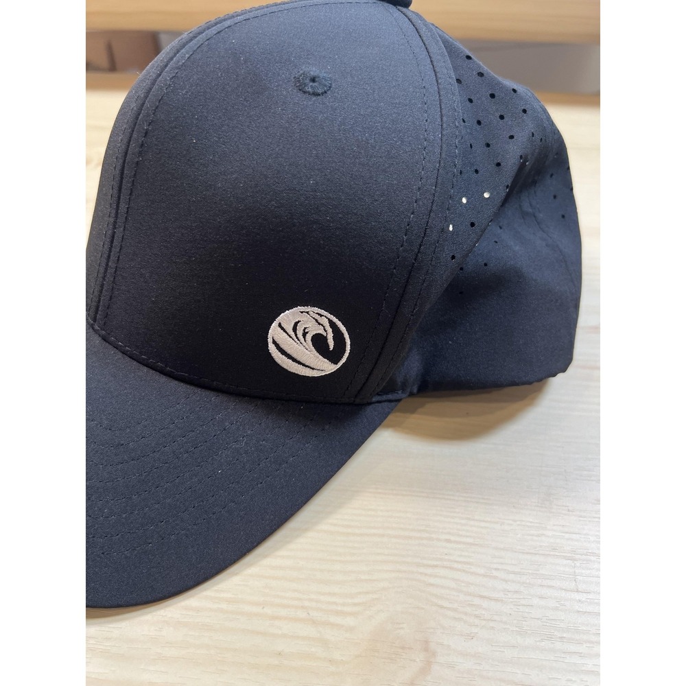 Costa Vida Hat Cap Fitted Mens One Size‎ Black Perforated Stretch Baseball
